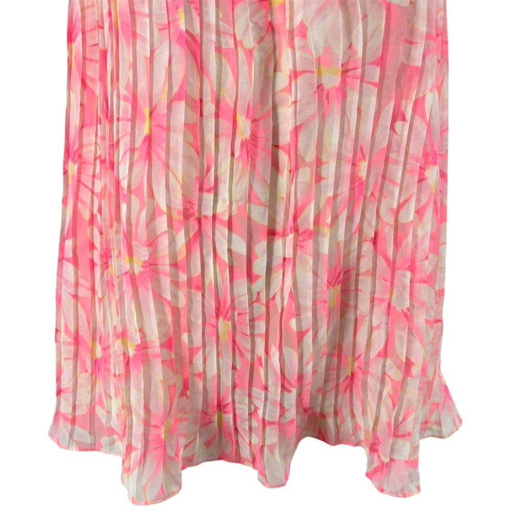 Victoria’s Secret Floral Jewel Neck Open Back Accordion Pleat Babydoll Nightie - Picture 3 of 11